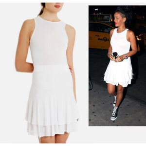 A.L.C. LENA DRESS WHITE‎ Size L